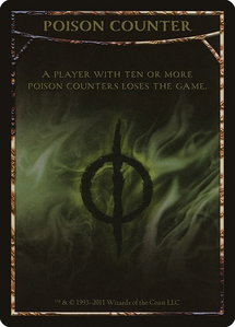 Poison Counter Token - Mirrodin Besieged (MBS) #6 - Token Magic: The Gathering Trading Card