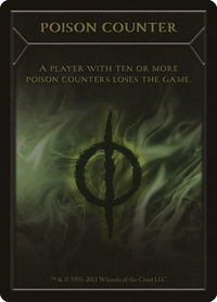 Poison Counter Token - New Phyrexia (NPH) #5 - Token Magic: The Gathering Trading Card