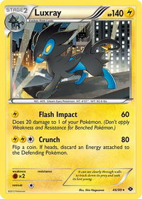 Luxray - Next Destinies (NXD) #46/99 - Holo Rare Pokémon Trading Card