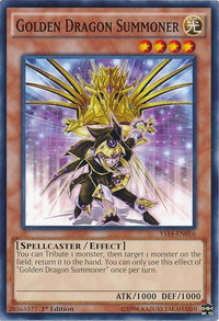 Golden Dragon Summoner - Super Starter: Space-Time Showdown (YS14) #YS14-EN016 - Common / Short Print YuGiOh Trading Card