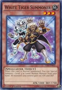 White Tiger Summoner - Super Starter: Space-Time Showdown YuGiOh trading card