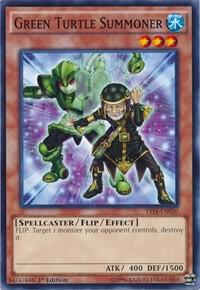 Green Turtle Summoner - Super Starter: Space-Time Showdown YuGiOh trading card