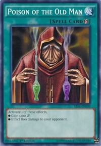 Poison of the Old Man - Super Starter: Space-Time Showdown YuGiOh trading card