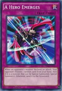 A Hero Emerges - Super Starter: Space-Time Showdown YuGiOh trading card