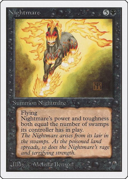Nightmare - Unlimited Edition Magic: The Gathering trading card