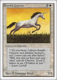 Pearled Unicorn - Unlimited Edition (2ED) #31 - Common Magic: The Gathering Trading Card