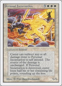 Personal Incarnation - Unlimited Edition (2ED) #32 - Rare Magic: The Gathering Trading Card