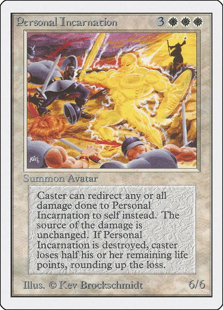 Personal Incarnation - Unlimited Edition Magic: The Gathering trading card