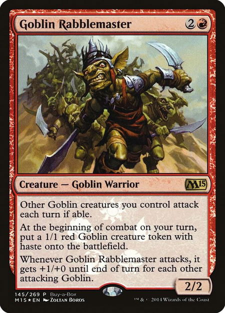Goblin Rabblemaster - Buy-A-Box Promos Magic: The Gathering trading card