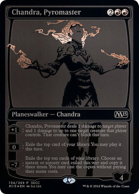 Chandra, Pyromaster (SDCC 2014 Exclusive) - Media Promos Magic: The Gathering trading card