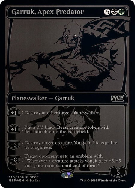Garruk, Apex Predator (SDCC 2014 Exclusive) - Media Promos Magic: The Gathering trading card