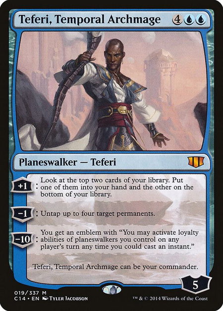Teferi, Temporal Archmage - Commander 2014 Magic: The Gathering trading card