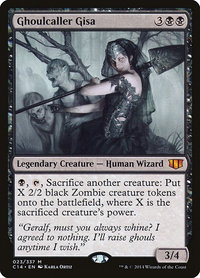 Ghoulcaller Gisa - Commander 2014 (C14) #23 - Mythic Magic: The Gathering Trading Card