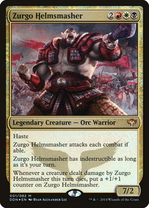 Zurgo Helmsmasher - Duel Decks: Speed vs. Cunning (DDN) #1 - Mythic Rare Magic: The Gathering Trading Card