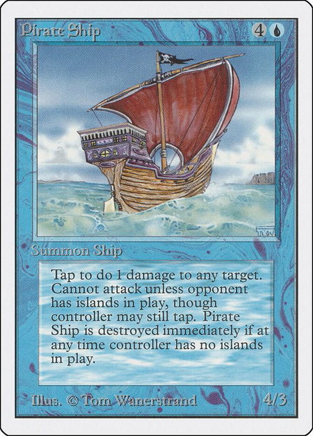 Pirate Ship - Unlimited Edition Magic: The Gathering trading card
