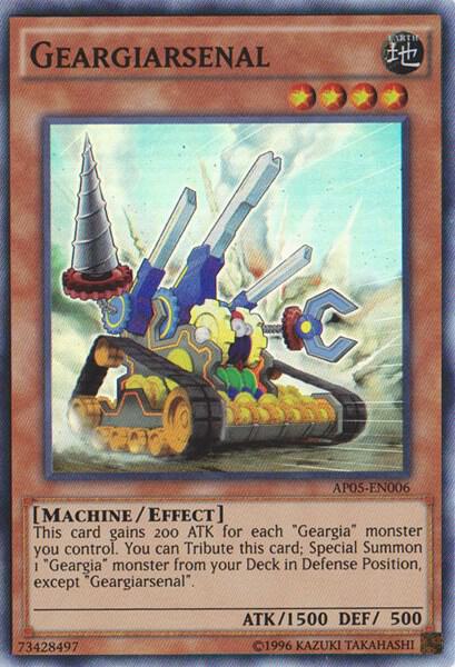 Geargiarsenal trading card from Astral Pack 5 Geargiarsenal - Astral Pack 5 YuGiOh trading card