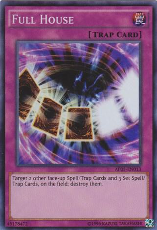 Full House trading card from Astral Pack 5 Full House - Astral Pack 5 YuGiOh trading card