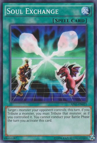 Soul Exchange trading card from Astral Pack 5 Soul Exchange - Astral Pack 5 YuGiOh trading card