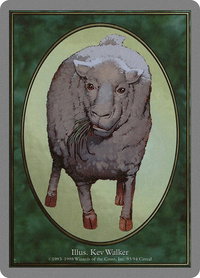 Sheep Token - Unglued (UGL) #5 - Token Magic: The Gathering Trading Card
