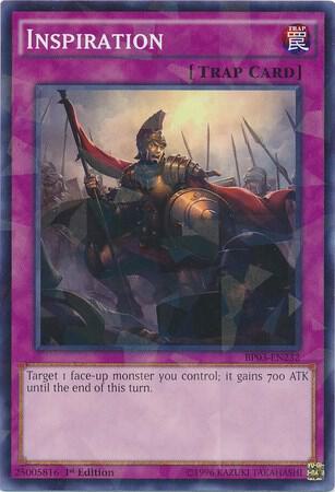 Inspiration (Shatterfoil) trading card from Battle Pack 3: Monster League Inspiration (Shatterfoil) - Battle Pack 3: Monster League YuGiOh trading card