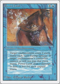 Power Leak - Unlimited Edition (2ED) #72 - Common Magic: The Gathering Trading Card