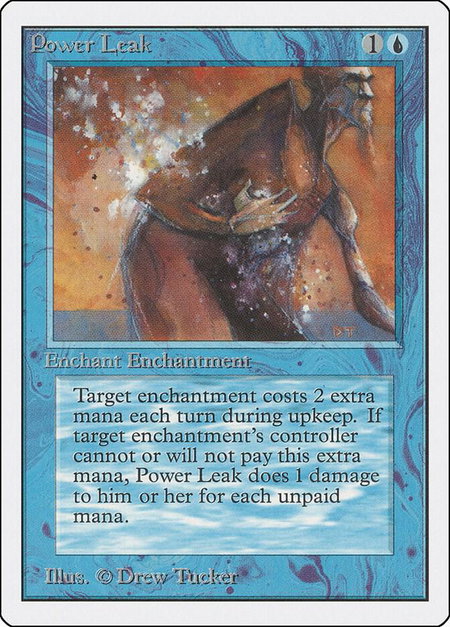 Power Leak - Unlimited Edition Magic: The Gathering trading card