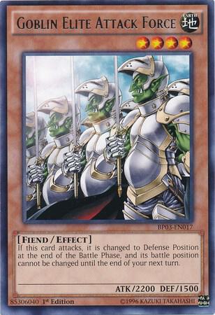 Goblin Elite Attack Force trading card from Battle Pack 3: Monster League Goblin Elite Attack Force - Battle Pack 3: Monster League YuGiOh trading card