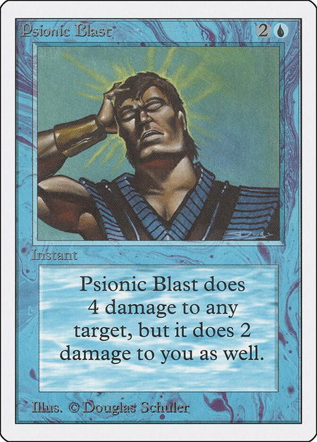 Psionic Blast - Unlimited Edition Magic: The Gathering trading card