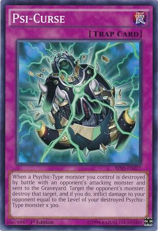 Psi-Curse trading card from Battle Pack 3: Monster League Psi-Curse - Battle Pack 3: Monster League YuGiOh trading card