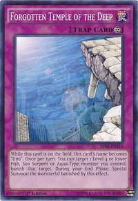Forgotten Temple of the Deep - Battle Pack 3: Monster League (BP03) #BP03-EN216 - Common / Short Print YuGiOh Trading Card