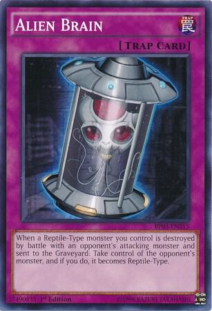 Alien Brain trading card from Battle Pack 3: Monster League Alien Brain - Battle Pack 3: Monster League YuGiOh trading card