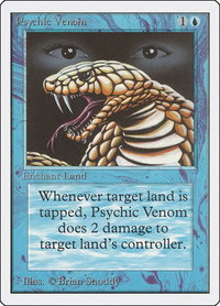 Psychic Venom - Unlimited Edition (2ED) #76 - Common Magic: The Gathering Trading Card