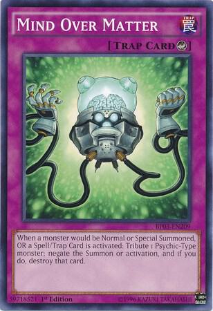 Mind Over Matter trading card from Battle Pack 3: Monster League Mind Over Matter - Battle Pack 3: Monster League YuGiOh trading card