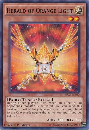 Herald of Orange Light trading card from Battle Pack 3: Monster League Herald of Orange Light - Battle Pack 3: Monster League YuGiOh trading card