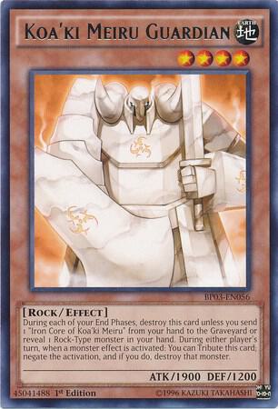 Koa'ki Meiru Guardian trading card from Battle Pack 3: Monster League Koa'ki Meiru Guardian - Battle Pack 3: Monster League YuGiOh trading card