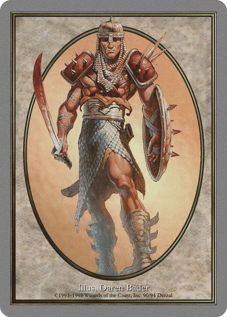 Soldier Token - Unglued Magic: The Gathering trading card