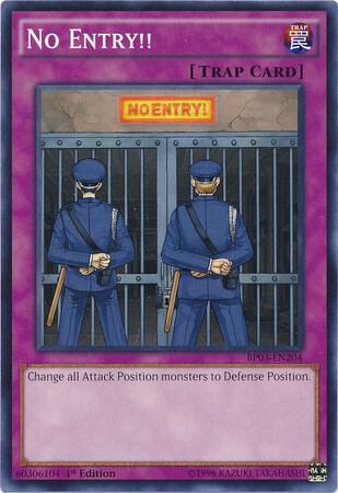 No Entry!! trading card from Battle Pack 3: Monster League No Entry!! - Battle Pack 3: Monster League YuGiOh trading card