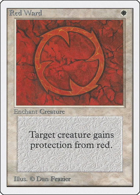 Red Ward - Unlimited Edition Magic: The Gathering trading card