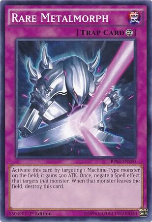 Rare Metalmorph trading card from Battle Pack 3: Monster League Rare Metalmorph - Battle Pack 3: Monster League YuGiOh trading card