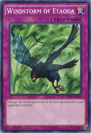 Windstorm of Etaqua trading card from Battle Pack 3: Monster League Windstorm of Etaqua - Battle Pack 3: Monster League YuGiOh trading card