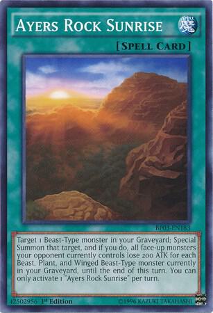 Ayers Rock Sunrise trading card from Battle Pack 3: Monster League Ayers Rock Sunrise - Battle Pack 3: Monster League YuGiOh trading card