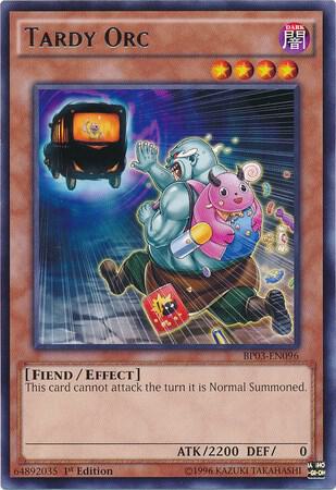 Tardy Orc trading card from Battle Pack 3: Monster League Tardy Orc - Battle Pack 3: Monster League YuGiOh trading card
