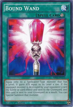 Bound Wand trading card from Battle Pack 3: Monster League Bound Wand - Battle Pack 3: Monster League YuGiOh trading card