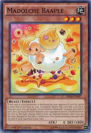 Madolche Baaple trading card from Battle Pack 3: Monster League Madolche Baaple - Battle Pack 3: Monster League YuGiOh trading card