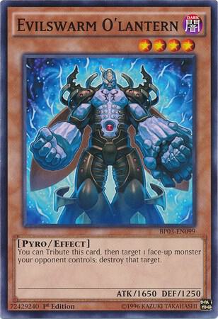 Evilswarm O'lantern trading card from Battle Pack 3: Monster League Evilswarm O'lantern - Battle Pack 3: Monster League YuGiOh trading card