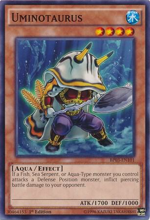 Uminotaurus trading card from Battle Pack 3: Monster League Uminotaurus - Battle Pack 3: Monster League YuGiOh trading card