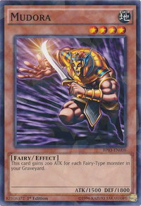 Mudora (Shatterfoil) - Battle Pack 3: Monster League (BP03) #BP03-EN006 - Rare YuGiOh Trading Card