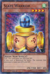 Slate Warrior (Shatterfoil) - Battle Pack 3: Monster League (BP03) #BP03-EN013 - Rare YuGiOh Trading Card