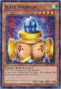 Slate Warrior (Shatterfoil) - Battle Pack 3: Monster League (BP03) #BP03-EN013 - Rare YuGiOh Trading Card