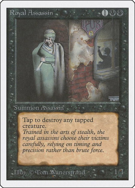 Royal Assassin trading card from Unlimited Edition Royal Assassin - Unlimited Edition Magic: The Gathering trading card